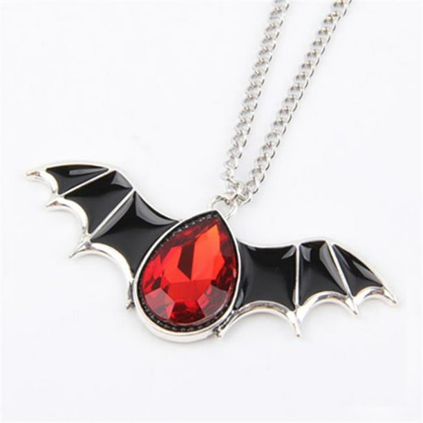 Bat Glitter Pendant Necklace